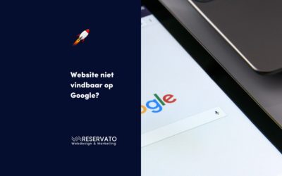 Website niet vindbaar op Google