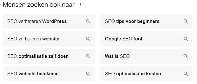 Relevante zoektermen SEO verbeteren op Google