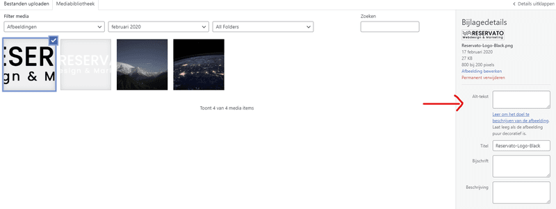 Alt tekst  toevoegen aan afbeelding